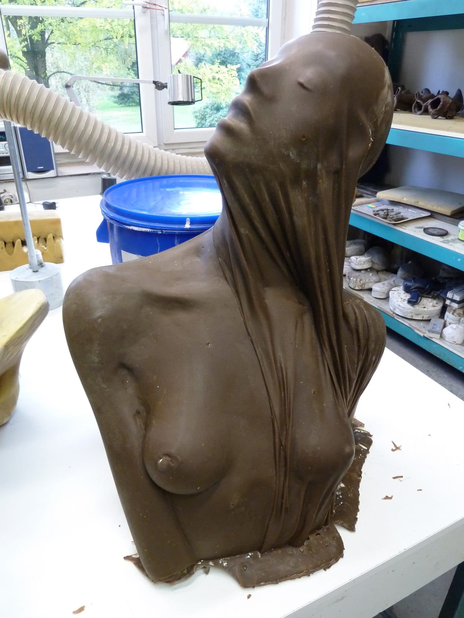 Lilith, model v dílně před odléváním do bronzu